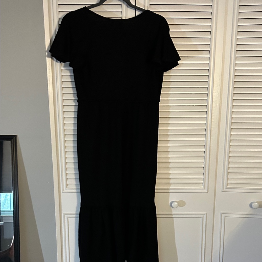 Elegant Black Wrap Max Studio  Dress (NWT) - Picture 6 of 8